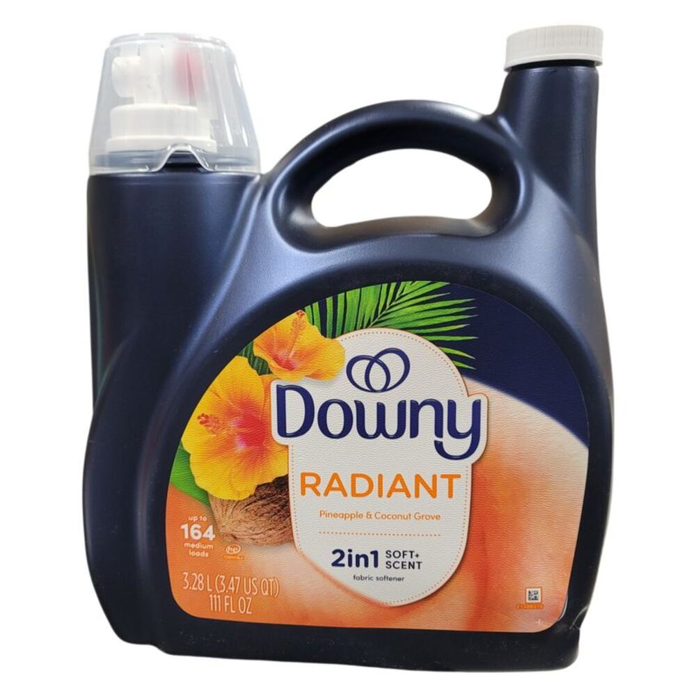 Downy Infusions Radiant Liquid Fabric Softener, Pineapple & Coconut, 164 loads